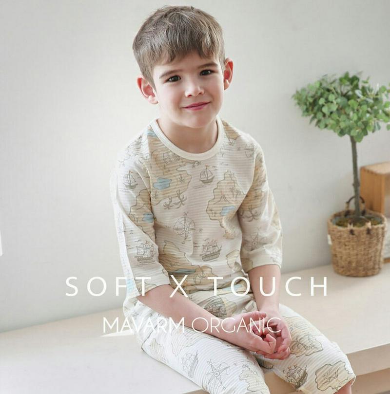 コットンパジャマSET(アドベンチャー)・p000324 キッズ【3~8才】【uw】【パジャマ 部屋着 セット 上下 トップス 