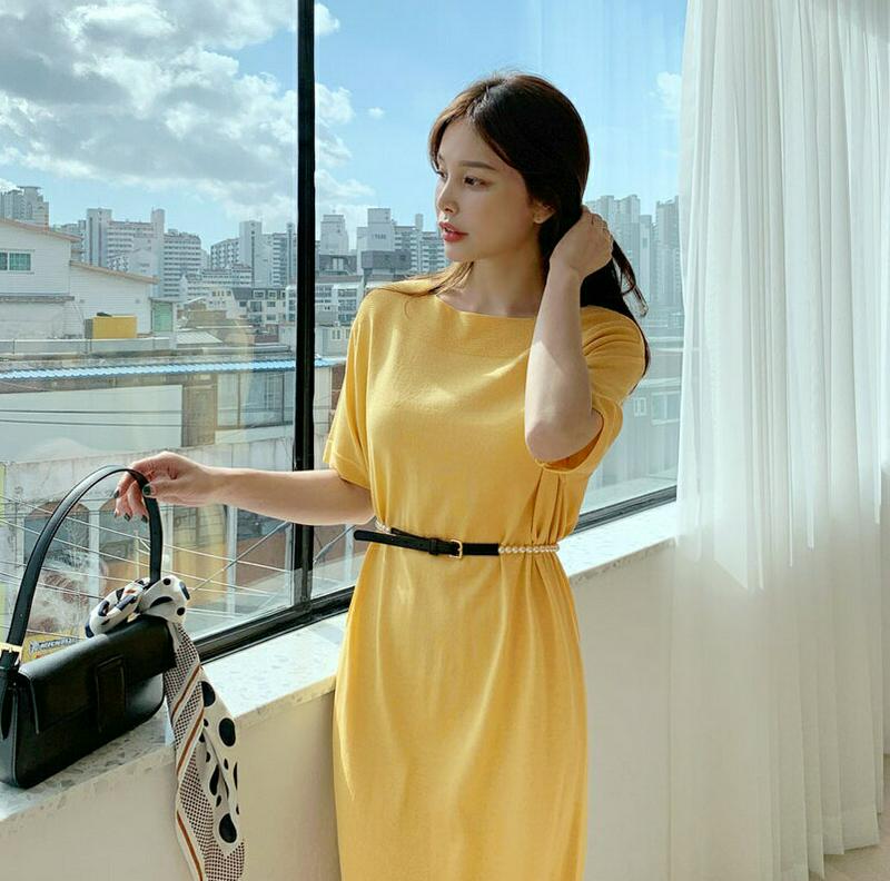 ボートネックニットワンピース・全3色・t61501 レディース【ops】【ワンピース ロング ロングワンピース ニット ニットワ