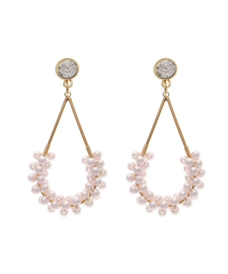 【felice】グルグルパールピアス