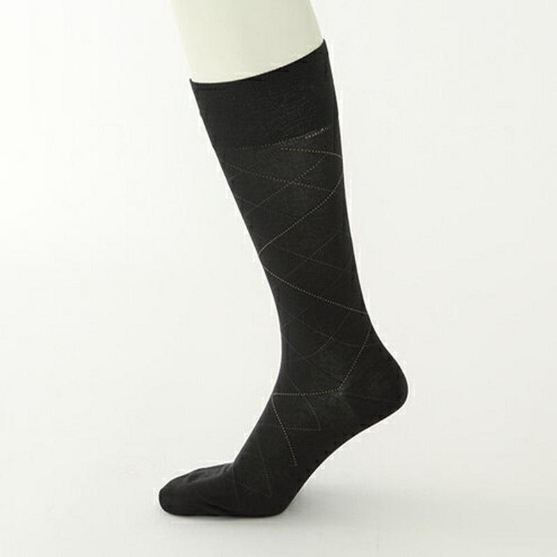 【あす楽】【Tabio MEN】 メンズ ◆消臭◆ダイヤチェックソックス / 靴下屋 靴下 タビオ くつ下 メンズ 日本製 父の日