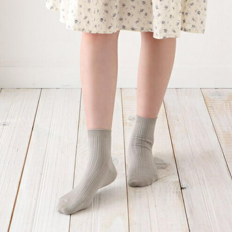 【あす楽】【TABIO LEG LABO】 綿100％太リブショートソックス シルバーグレー / 靴下屋 靴下 タビオ Tabio くつ下 レディース 日本製 ¬