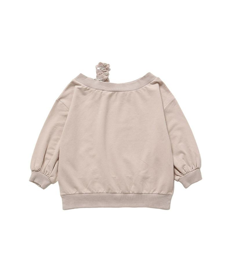 【WEB限定】レースワンショル裏毛プルオーバー