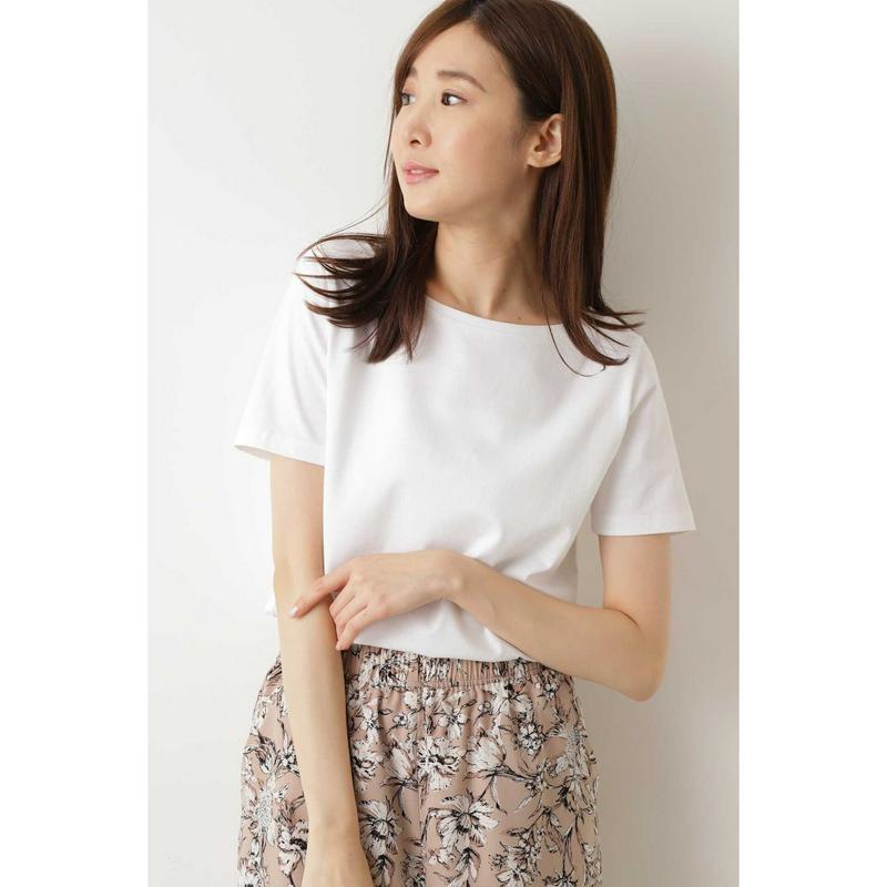 スーピマコットンベーシックＴシャツ半袖◆