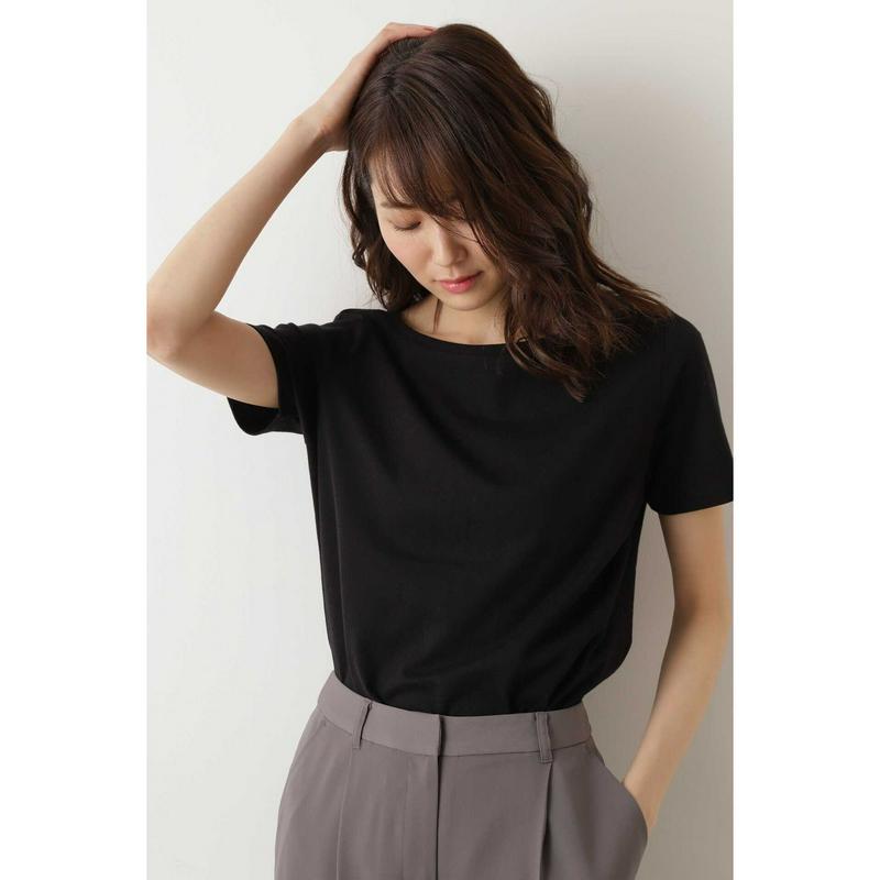 スーピマコットンベーシックＴシャツ半袖◆