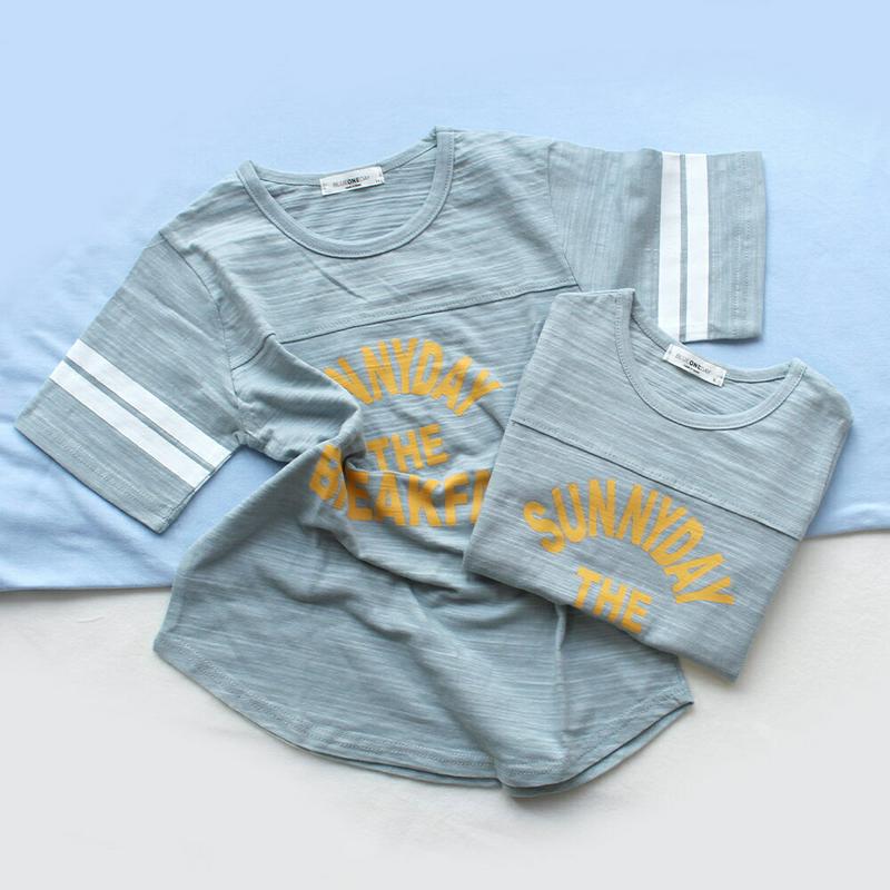 Sunday袖ラインTシャツ・p000869 キッズ【3~8才】【tops】【トップス Tシャツ 半袖 ハーフスリーブ ライン 