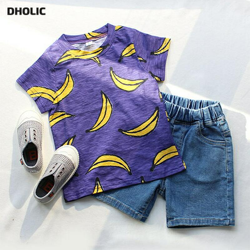 Banana半袖Tシャツ・p000867 キッズ【3~8才】【tops】【トップス Tシャツ 半袖 ハーフスリーブ ばなな バナナ 果物 くだもの カジュアル 総柄 ラフ 春 夏 女の子 男の子 子供 こども 子供服 こども服】【KIDS】