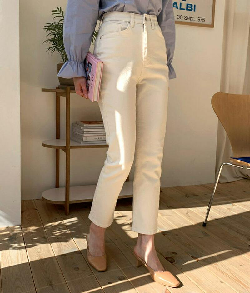 ≪人気商品再入荷≫シークレットゴムスリムパンツ・全5色・t55269 レディース 【pt】 韓国ファッション パンツ ズボン スラウチ スラウチパンツ ストレート テーパード 無地 アンクル クロップド カジュアル ウエストゴム 夏 秋 春