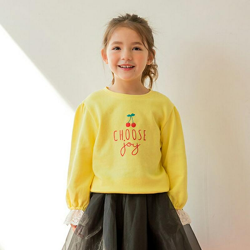 レースポイントチェリースウェット・p000719 キッズ【3~8才】【tops】【トップス スウェット トレーナー 長袖 チェリ