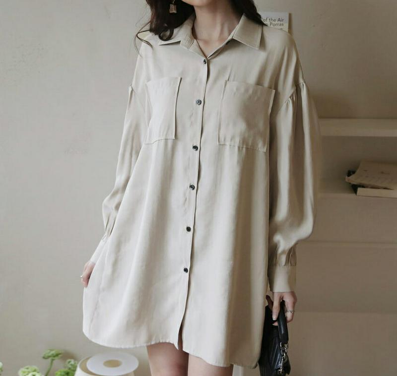 ベルト付ポケットシャツワンピース・全3色・t58312 レディース 【ops】【ワンピース ミニ丈 ミニ ショート 長袖 シャツ