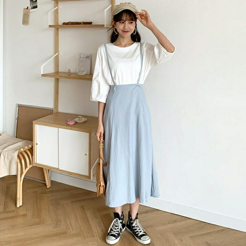 2WAYフレアワンピース・全3色・t58615 レディース 【ops】【ワンピース ロング丈 スカート ロング フレア リボン 