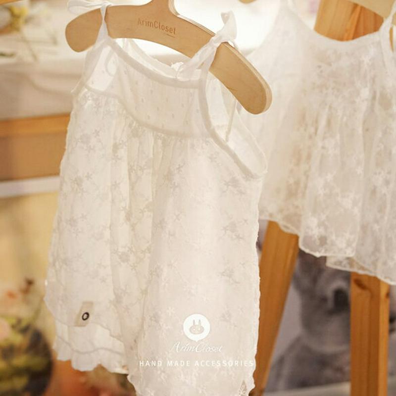 レースキャミロンパース・p000066 キッズ【0~2才】【ops】【ワンピース スリーブレス ロンパース キャミロンパース レース 透け感 綿 コットン ベビー 子供服 キッズ ジュニア 子供 こども 1歳 2歳 女の子 かわいい】【KIDS】