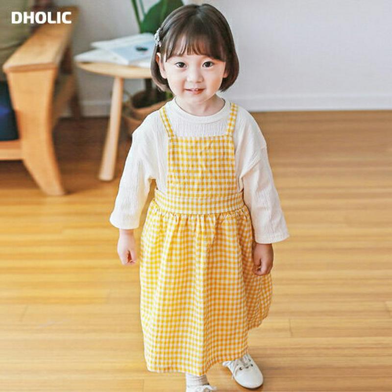 ギンガムチェックワンピース・p000024 キッズ【3~8才】【ops】【ワンピース スリーブレス ギンガムチェック レイヤード 綿 コットン ベビー 子供服 キッズ ジュニア 子供 こども 女の子 かわいい】【KIDS】