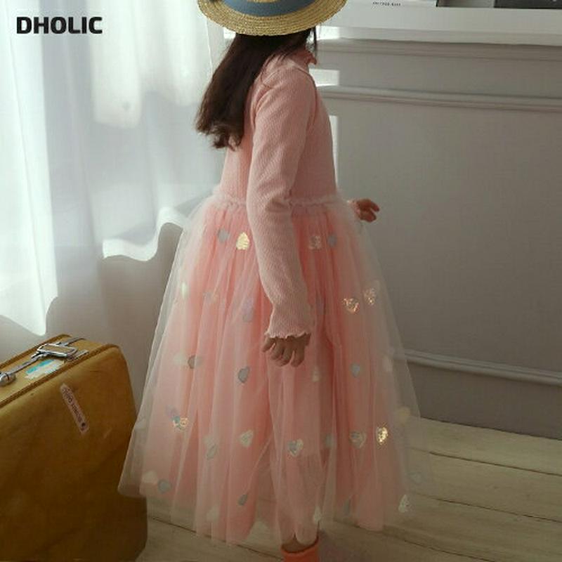 【キッズ30%OFF】【送料無料】ハートスパンコールロングワンピース・p000646 キッズ【3~8才】【ops】【ワンピース ロングワンピース ロング スパンコール ハート チュール チュールワンピース 長袖 可愛い かわいい ガーリー 女の子 結婚式 子供 子供服 服】【KIDS】