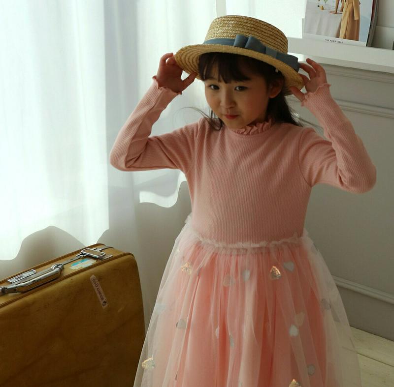 【キッズ30%OFF】【送料無料】ハートスパンコールロングワンピース・p000646 キッズ【3~8才】【ops】【ワンピース ロングワンピース ロング スパンコール ハート チュール チュールワンピース 長袖 可愛い かわいい ガーリー 女の子 結婚式 子供 子供服 服】【KIDS】