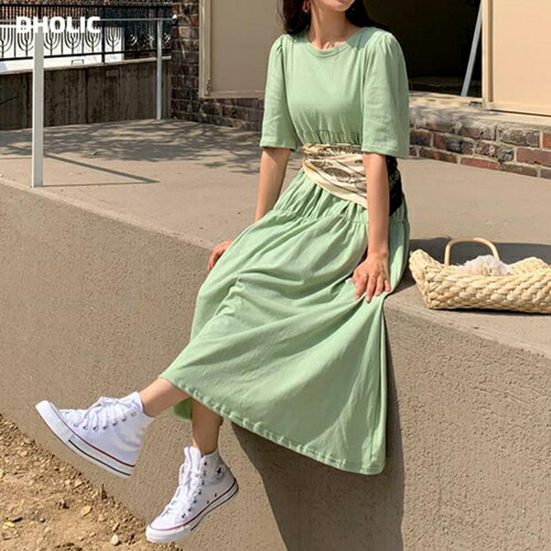 ティアードロングワンピース・全3色・b55721 レディース 【ops】【ワンピース ロング丈 ロング フレア ティアード 半袖