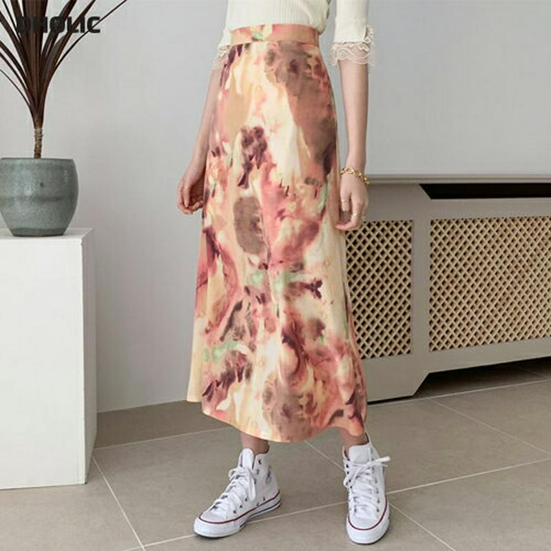 タイダイ柄フレアスカート・全2色・b55695 レディース 【sk】【スカート ロング丈 ロング フレア タイダイ カジュアル 