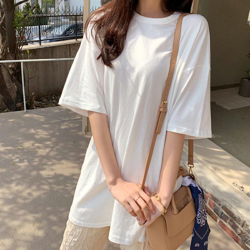 ボクシーハーフスリーブTシャツ・全3色・t55699 レディース 【tops】【トップス Tシャツ 半袖 ボクシー ゆったり 大
