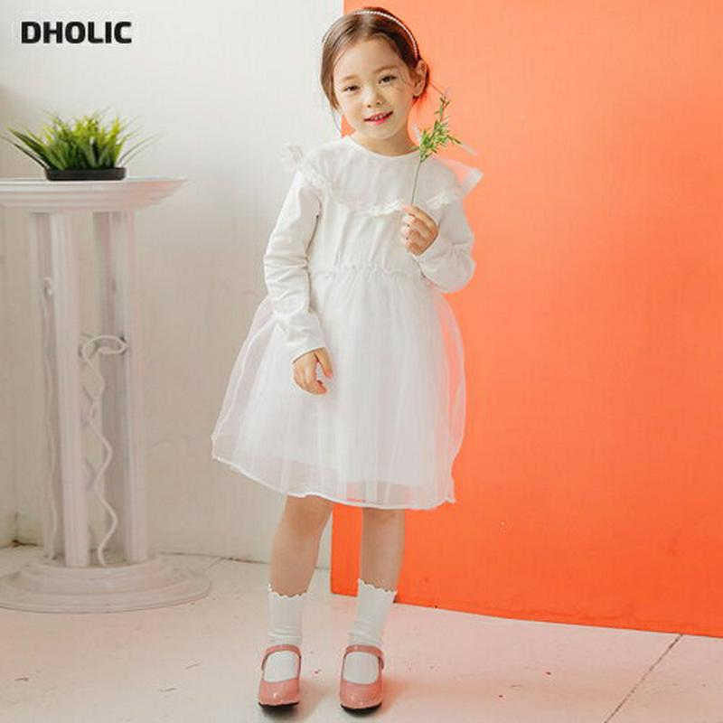 レースラインチュールカラーワンピース・p000591 キッズ【3~8才】【ops】【ワンピース ミディ丈 ミディワンピース ひざ