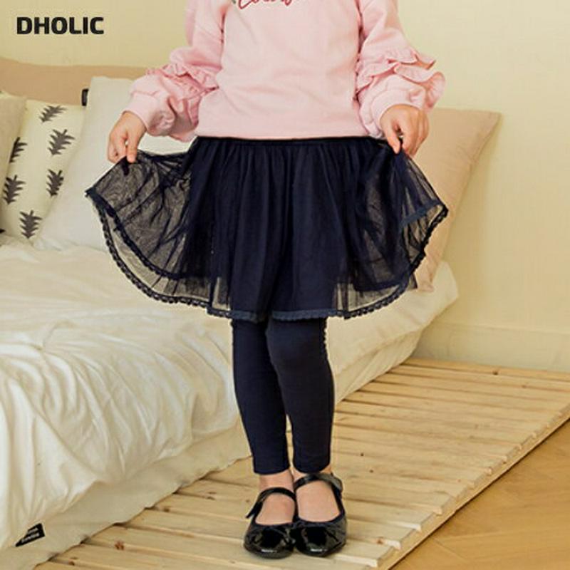 レースヘムチュールレギンススカート・p000592 キッズ【3~8才】【sk】【スカート レギンススカート レギンス チュール 