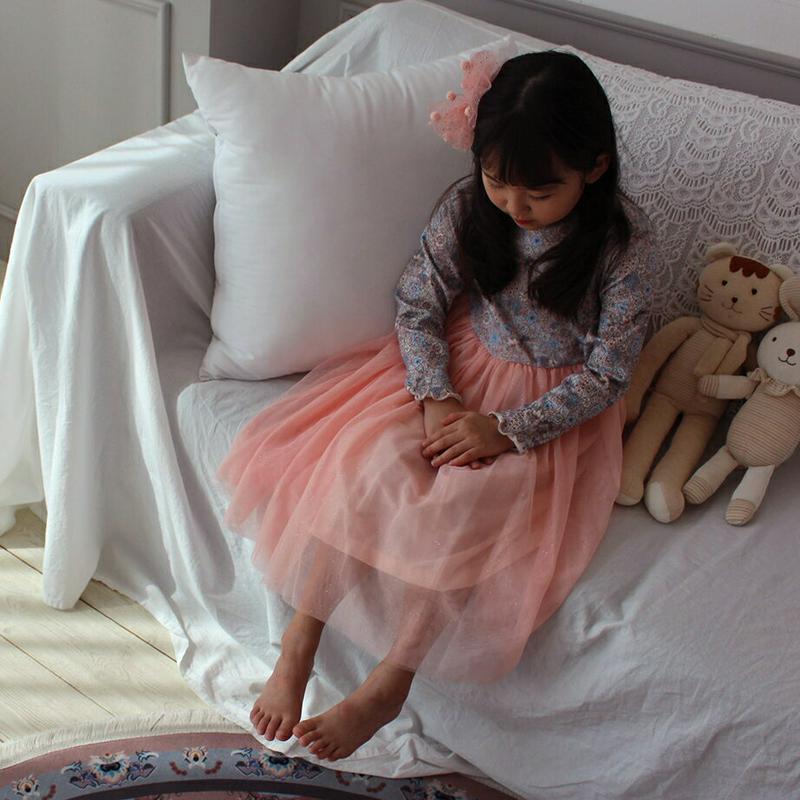 【キッズ30%OFF】フラワー切替ラメチュールワンピース・p000647 キッズ【3~8才】【ops】【ワンピース ロング ロングワンピース 長袖 チュール 花柄 フラワー 可愛い かわいい ガーリー 女の子 ラメ 子供 こども 子供服 こども服】【KIDS】