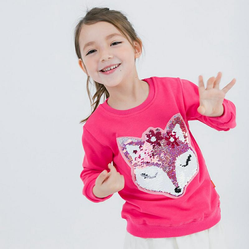 スパンコールアニマルスウェット・p000578 キッズ【3~8才】【tops】【トップス スウェット トレーナー 長袖 スパンコール アニマル 動物 カジュアル 可愛い かわいい 女の子 男の子 子供 こども 子供服 こども服】【KIDS】