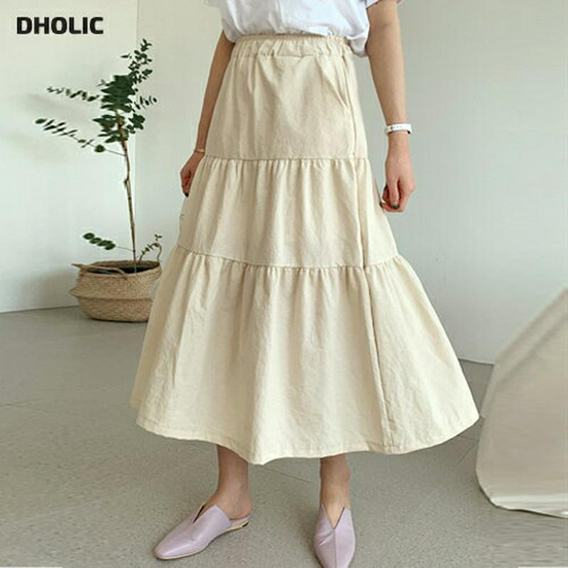 ティアードスカート・全3色・t61610 レディース【sk】【スカート ロング ロングスカート 単色 無地 ティアード ティアー