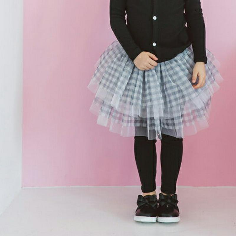 ティアードチュチュレギンススカート・p000478 キッズ【3~8才】【sk】【スカート チュチュ ティアード レギンススカート レギンス ズボン ボトムス パンツ 可愛い かわいい 女の子 ガーリー チェック柄 子供 こども 子供服 こども服】【KIDS】