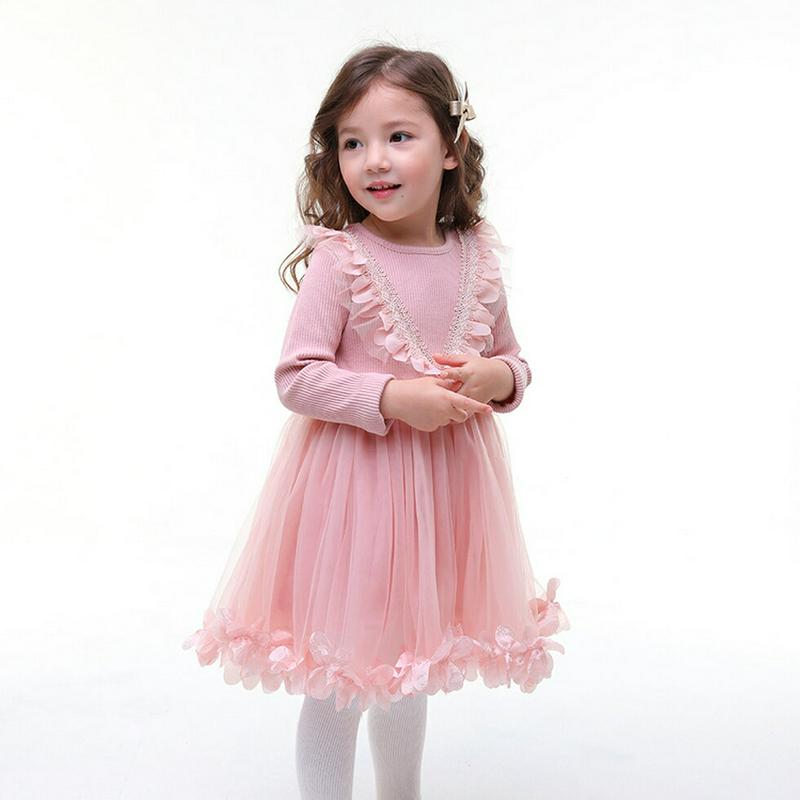 チュールスカートワンピース・p000426 キッズ【3~8才】【ops】【ワンピース ミディ丈 ミディワンピース チュールスカート チュール ガーリー 可愛い かわいい 女の子 花 子供 こども 子供服 こども服】【KIDS】