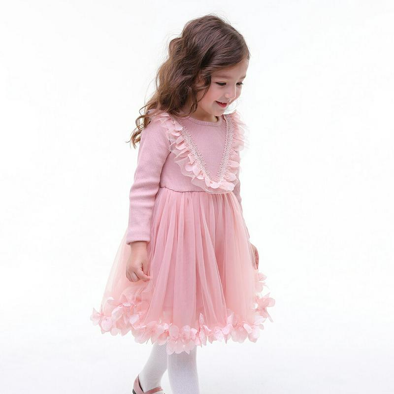 チュールスカートワンピース・p000426 キッズ【3~8才】【ops】【ワンピース ミディ丈 ミディワンピース チュールスカート チュール ガーリー 可愛い かわいい 女の子 花 子供 こども 子供服 こども服】【KIDS】