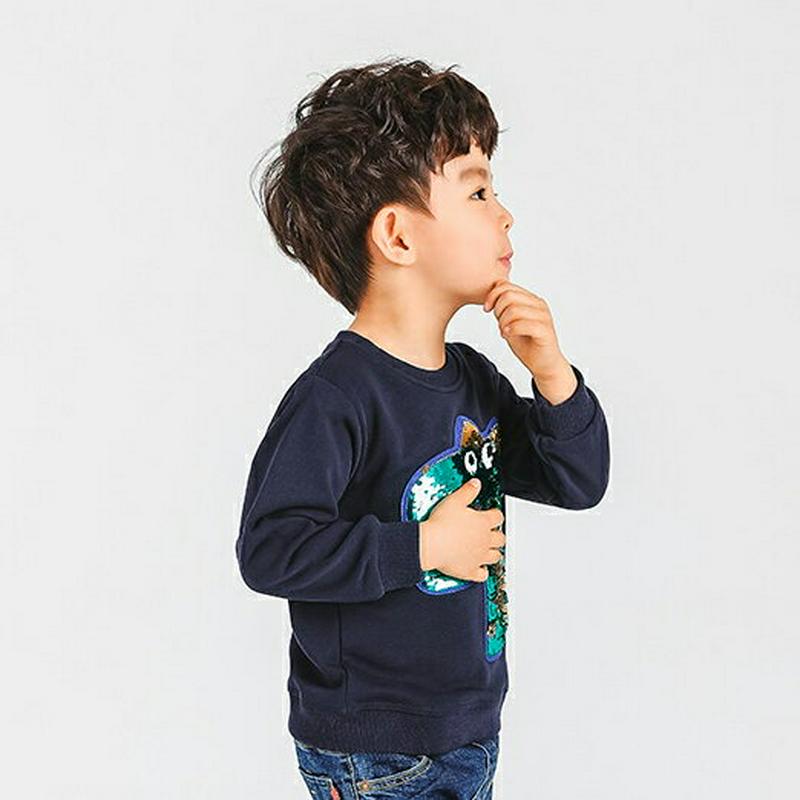 スパンコールディノスウェット・p000444 キッズ【3~8才】【tops】【トップス スウェット トレーナー トップス スパンコール 恐竜 動物 どうぶつ ダイナソー 長袖 カジュアル 可愛い かわいい 男の子 女の子 子供 こども 子供服 こども服】【KIDS】