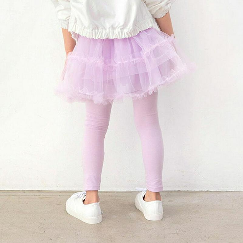 ティアードチュールスカートレギンス・p000269 キッズ【3~8才】【pt】【レギンス スカートレギンス チュール チュールス