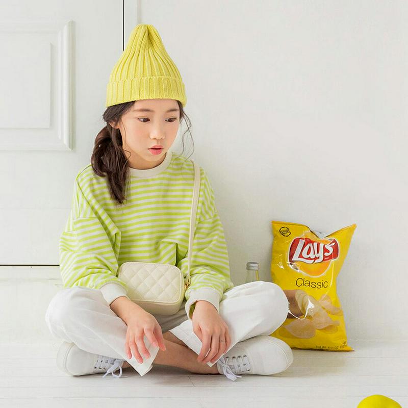 ボーダールーズスウェット・p000278 キッズ【3~8才】【tops】【トップス スウェット トレーナー ボーダー 柄 長袖 