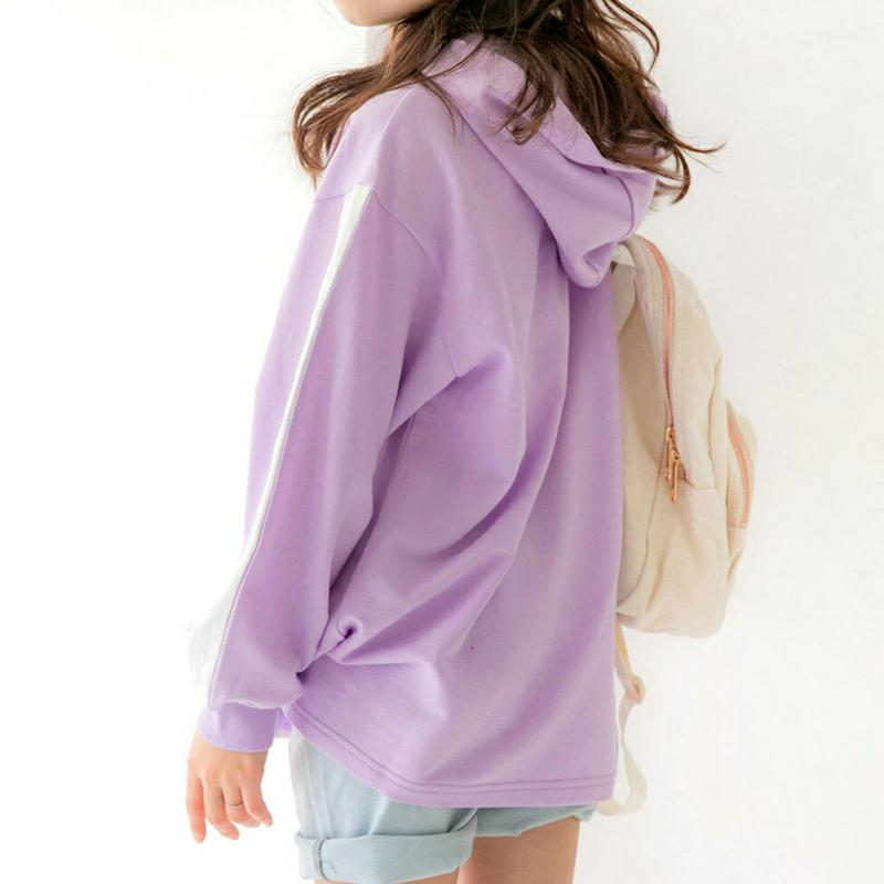 配色スリーブロングフーディ・p000275 キッズ【3~8才】【tops】【トップス フーディー フード フーディ パーカー 長