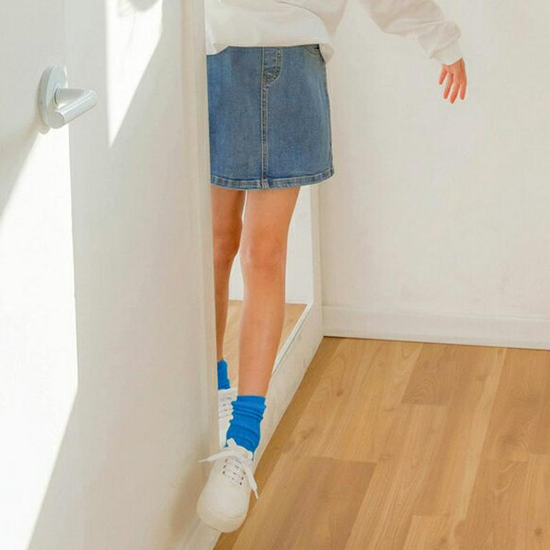 ミニデニムスカート・p000206 キッズ【3~8才】【sk】【スカート ミニスカート ショート丈 デニム デニムスカート シン