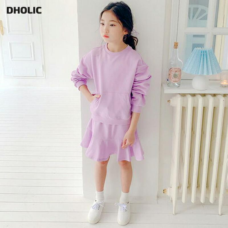 スウェット&フリルスカートSET・p000271 キッズ【3~8才】【ops】【セットアップ トップス スウェット トレーナー 