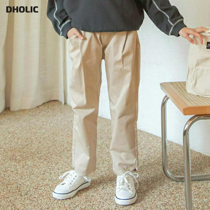 ウエストタックゴムバンドパンツ・p000260 キッズ【3~8才】【pt】【パンツ ズボン ボトムス 長ズボン ロングパンツ タ