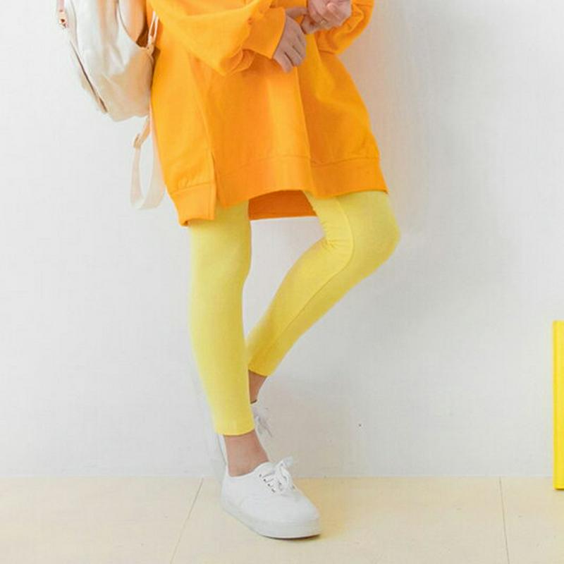 スパンカラーレギンス・p000282 キッズ【3~8才】【pt】【レギンス ズボン パンツ ロングパンツ 長ズボン ウエストゴム