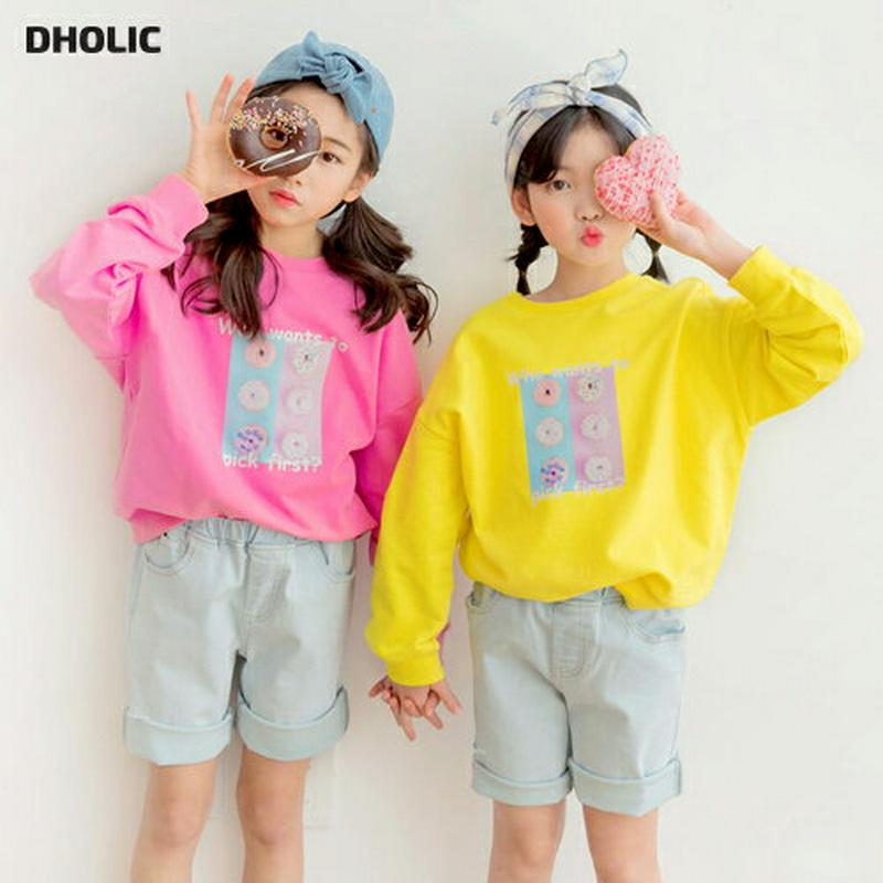 ドーナッツプリントスウェット・p000284 キッズ【3~8才】【tops】【トップス スウェット トレーナー 長袖 ドーナッツ