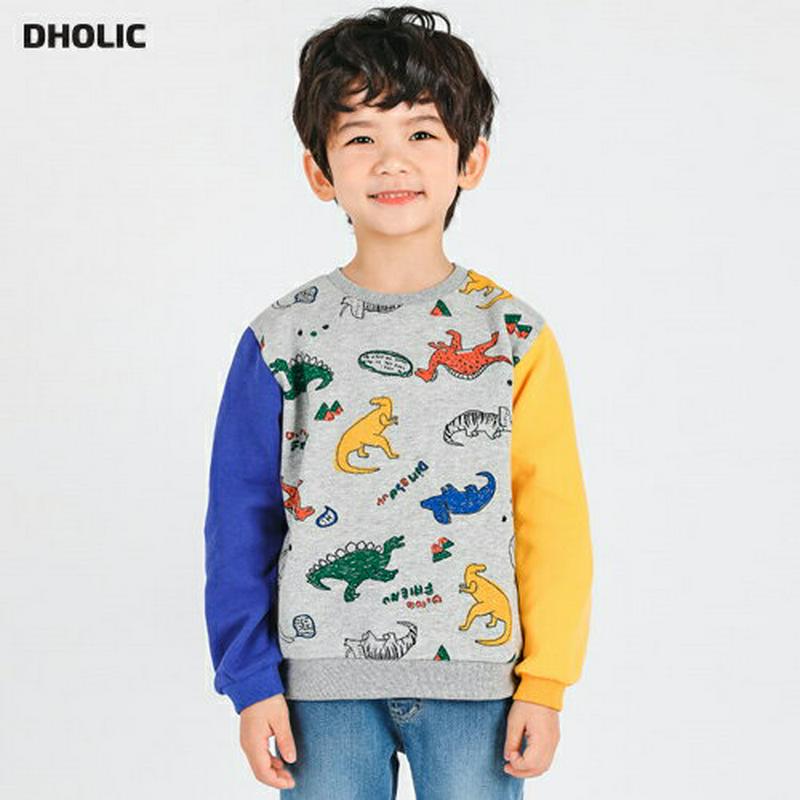 ダイナソーイラストスウェット・p000487 キッズ【3~8才】【tops】【トップス スウェット トレーナー 恐竜 ダイナソー アニマル 長袖 ポップ 可愛い かわいい カジュアル 男の子 女の子 子供 こども 子供服 こども服】【KIDS】
