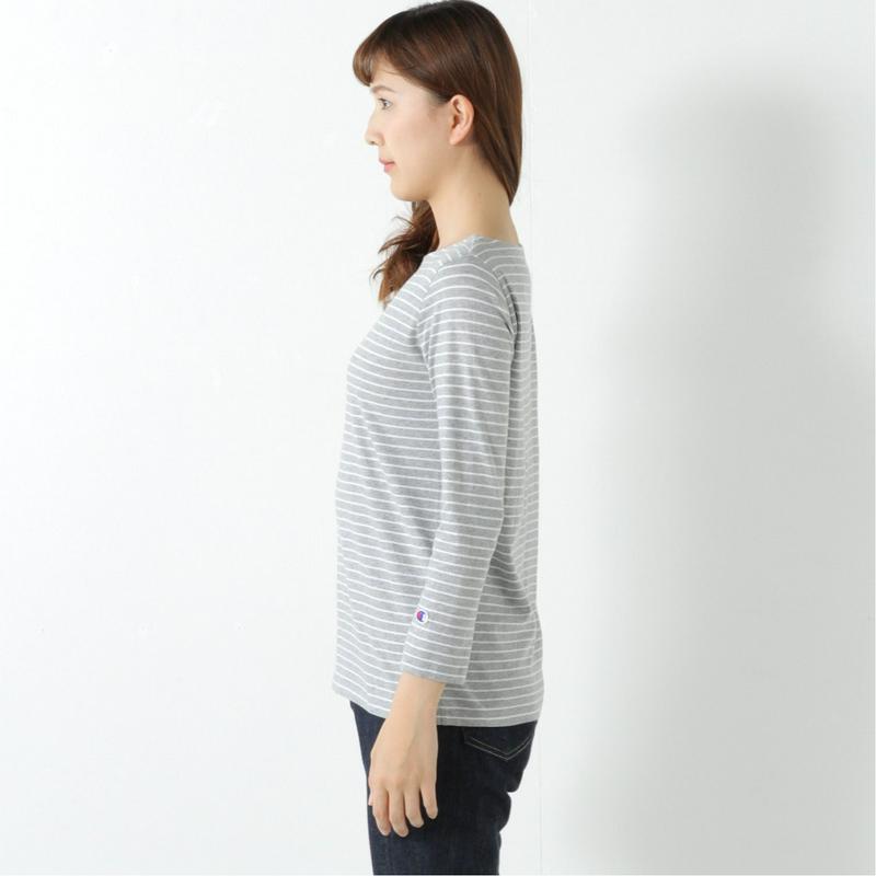 レディース　ボートネックボーダーＴシャツ