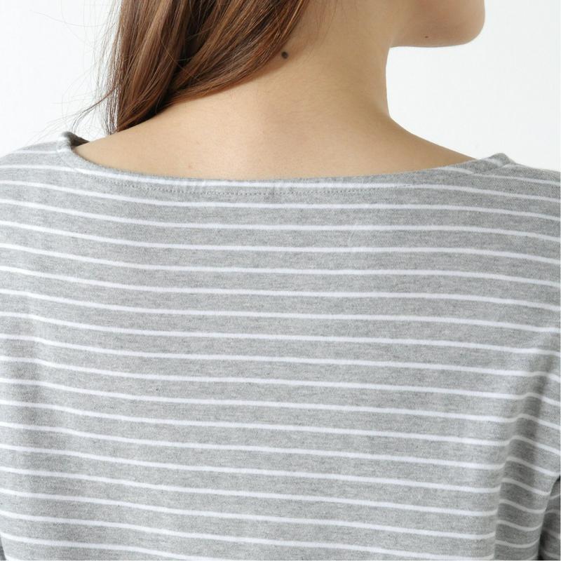 レディース　ボートネックボーダーＴシャツ