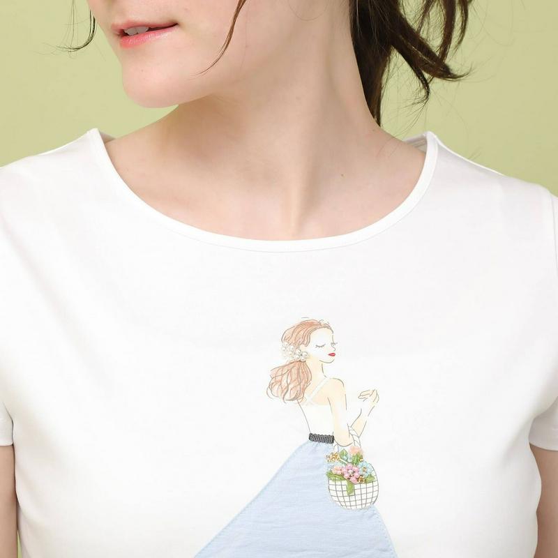立体ガールＴシャツ