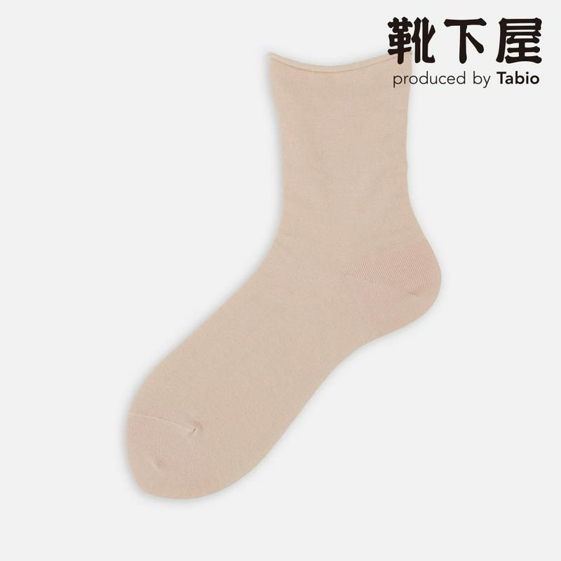 【全品送料無料～6/26 09:59迄】【あす楽】【公式 Tabio】 綿 麻 ロール ショートソックス / 靴下屋 靴下 タビオ くつ下 ショート ソックス 履き口ゆったり レディース 黒 日本製