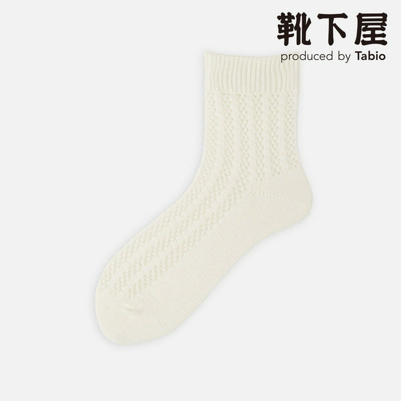 【あす楽】【Tabio】 太リブメッシュ ショートソックス / 靴下屋 靴下 タビオ くつ下 ショート レディース 日本製