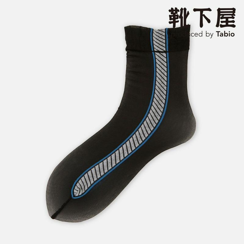 【あす楽】【靴下屋】 オールシアーサイドラインショートソックス / 靴下 タビオ Tabio くつ下 ショート ドライ レディー