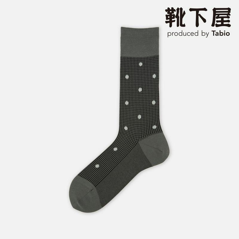 【全品送料無料★〜12/26 23:59迄】【あす楽】【Tabio MEN】 メンズ 千鳥ドットレギュラー丈ソックス / 靴下屋 靴下 タビオ くつ下 メンズ 日本製 2012ka