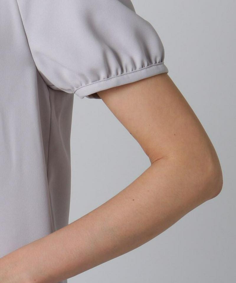 【洗える】ソフィージョーゼット　半袖ブラウス