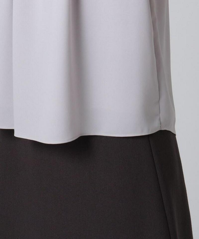 【洗える】ソフィージョーゼット　半袖ブラウス