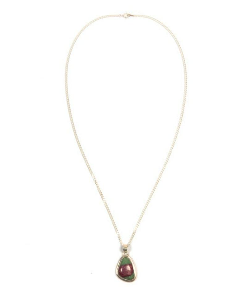 【フランス買付】ゾイサイト三角ネックレス