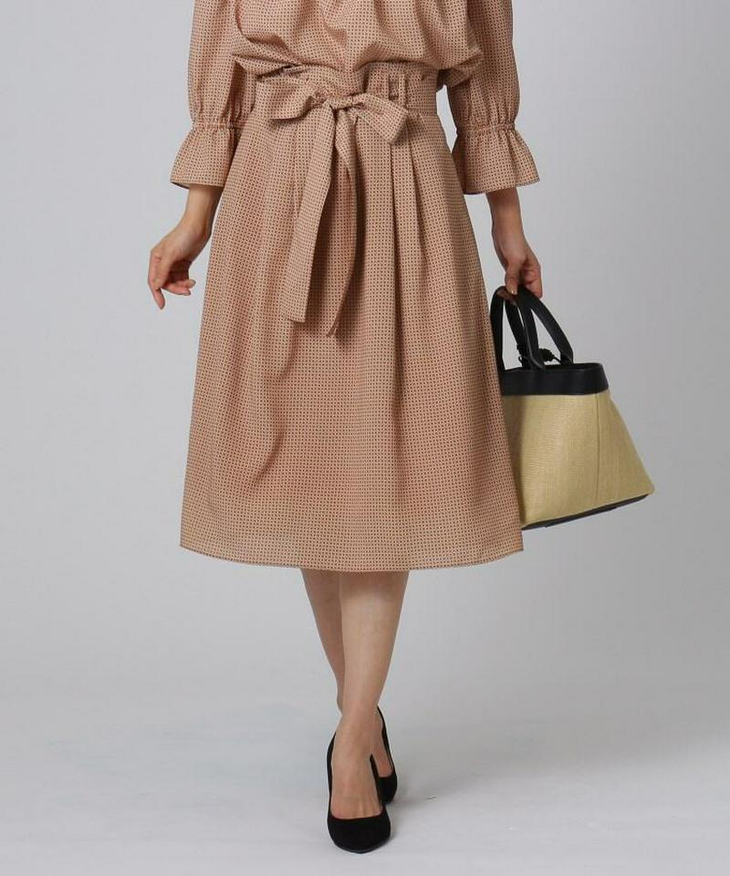 【洗える】ラッティーモダンドットスカート